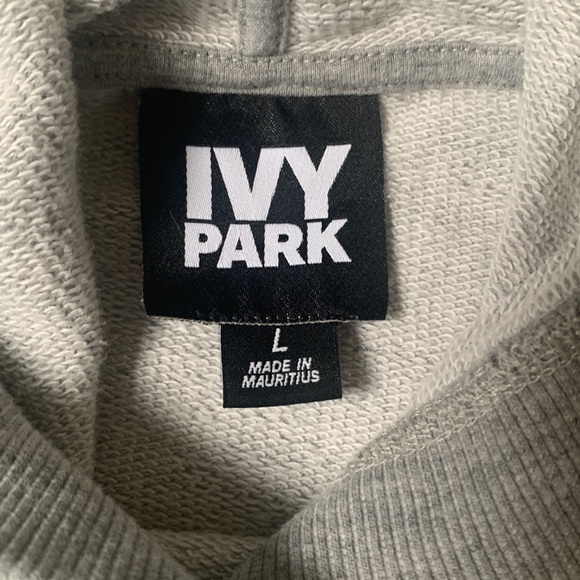 Ivy Park light heathered gray hoodie - Picture 2 of 3